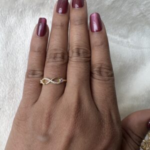 92.5 silver gold plated ring