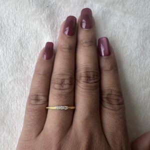 92.5 silver gold plated ring