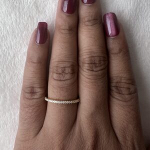 92.5 silver gold plated ring