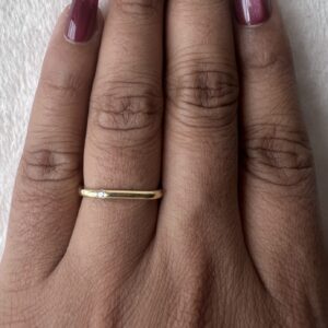 92.5 silver gold plated ring