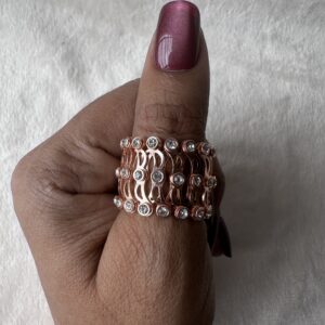 92.5 silver Rose plated Bracelet/Ring